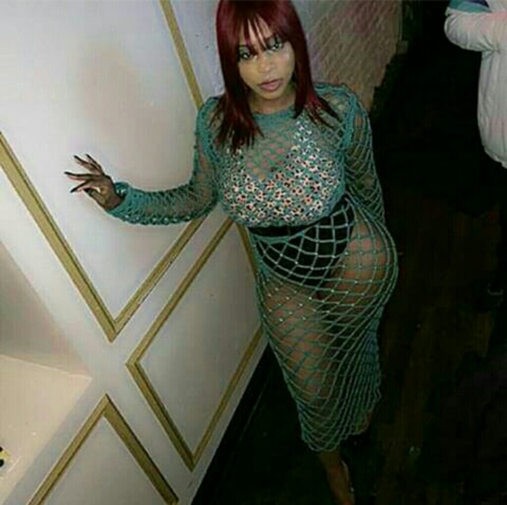 Custom crochet long sleeve dress